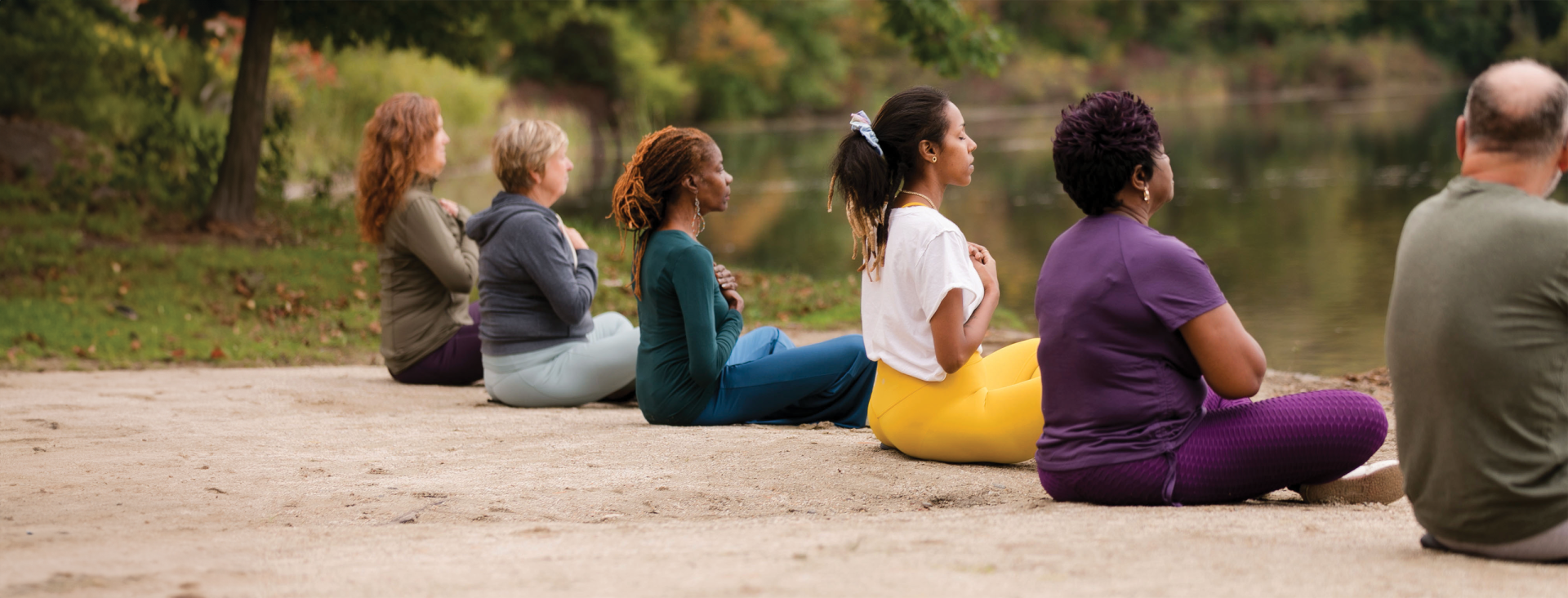 Meditating at the Lake