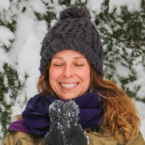 Lauren Gernady snowy winter headshot