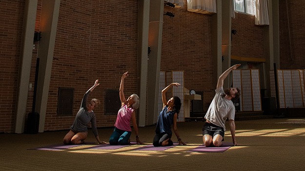 Yoga in the Main Hall