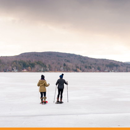 Snowshoeing and Yoga